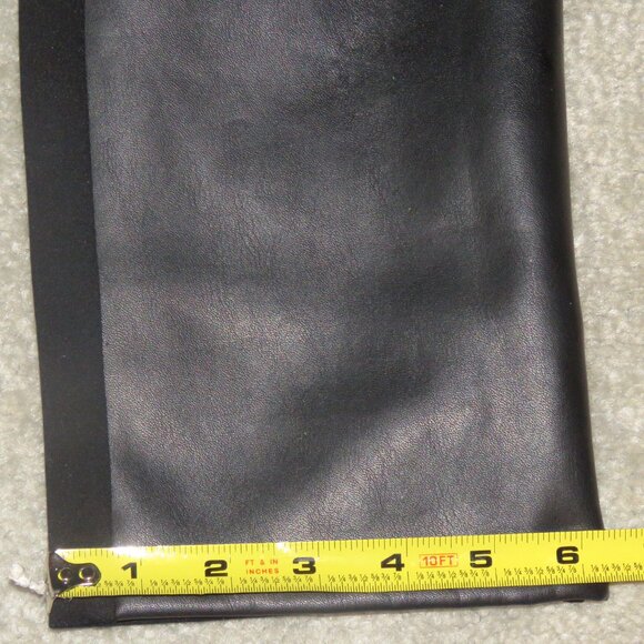 NEW NWOT Belle by Kim Gravel Petite Faux Leather Front,Ponte Back Pant Petite 0 - Picture 13 of 16